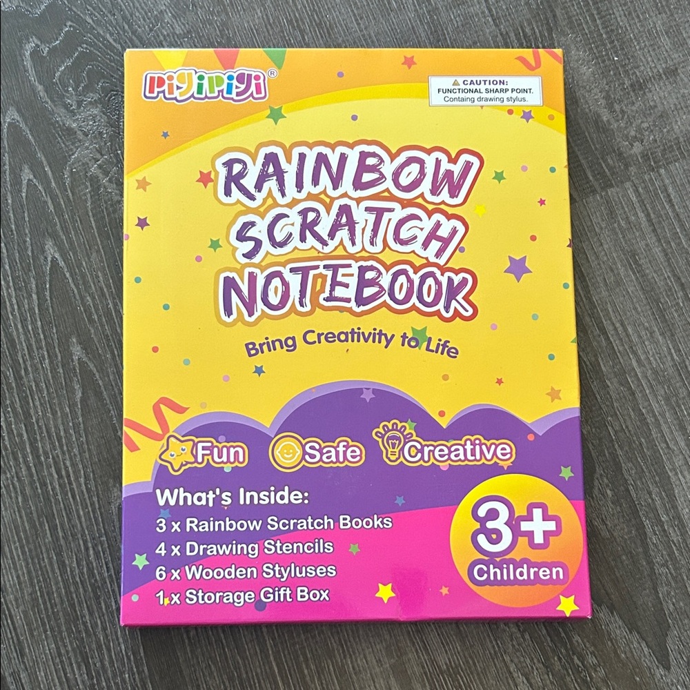 Rainbow Scratch Notebook for Kids
